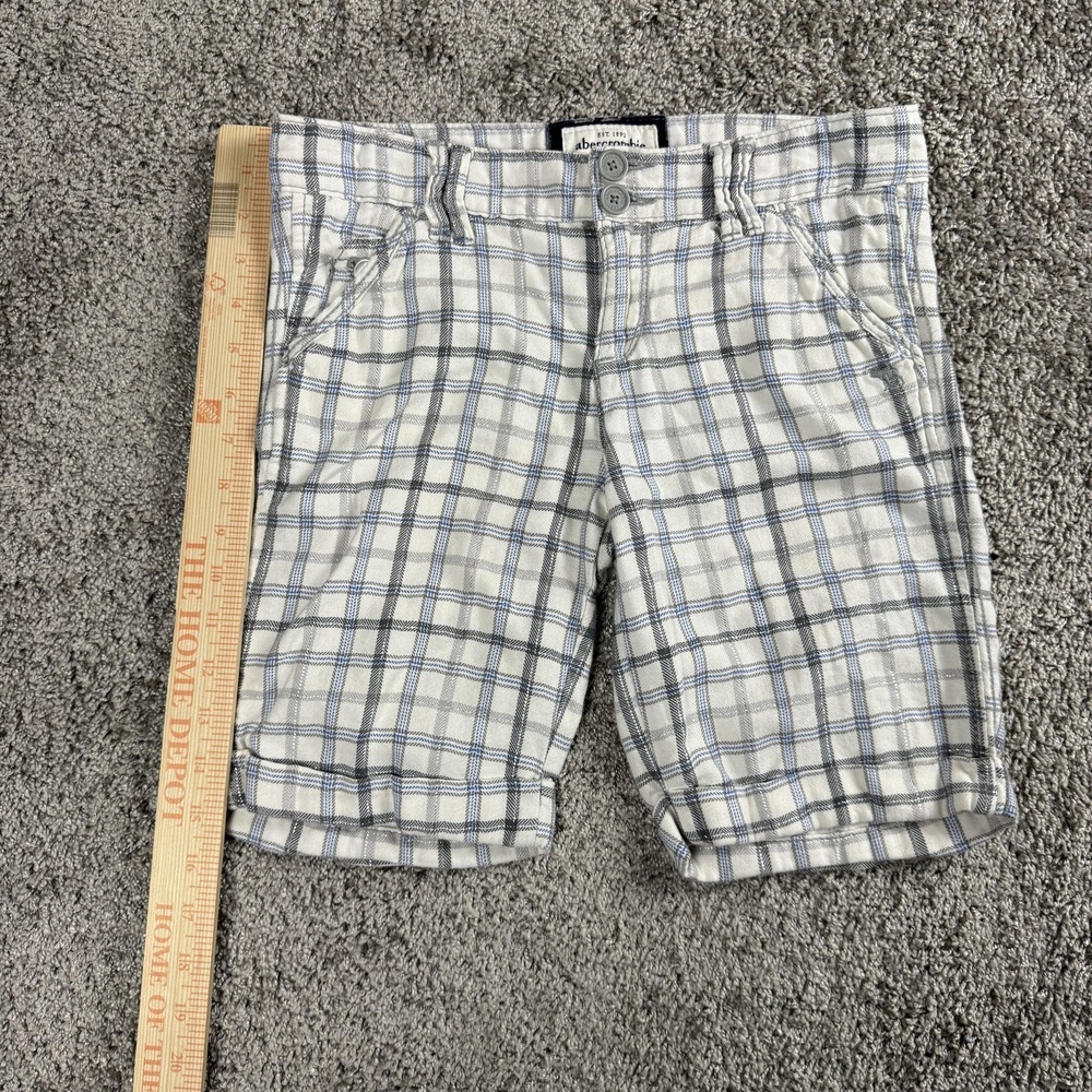 VTG Abercrombie Girls Bermuda Shorts Size 12 Y2K Cotton Preppy Old Money 2000s - Picture 6 of 9